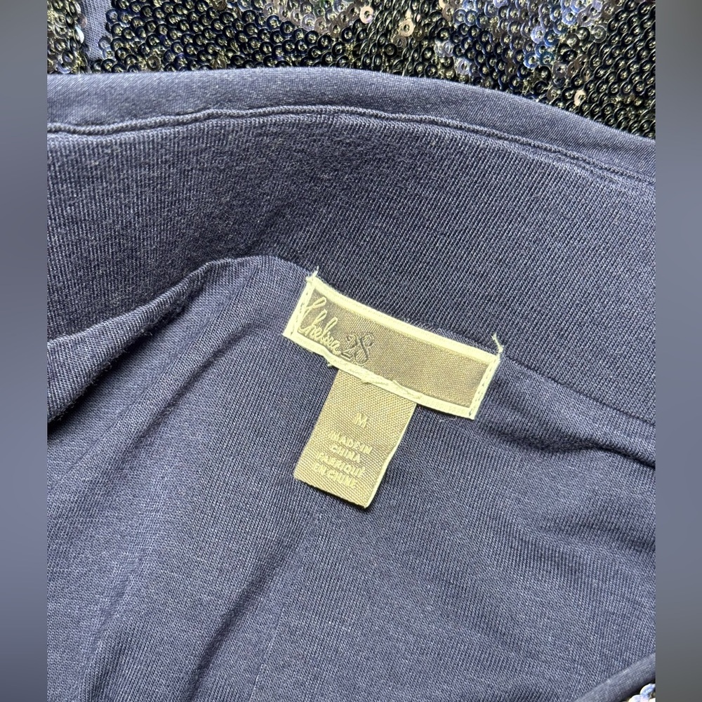 Chelsea28 Pull-on Midnight Blue Sequence Pencil Skirt. Size Medium (Worn ONCE!) - Picture 8 of 10